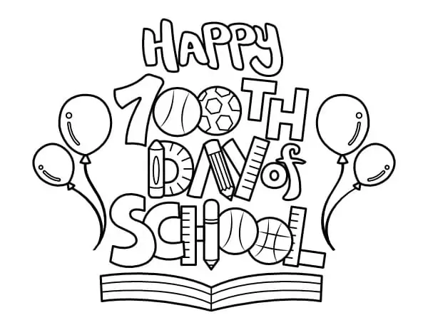 Ausmalbilder zum 100. Schultag 6