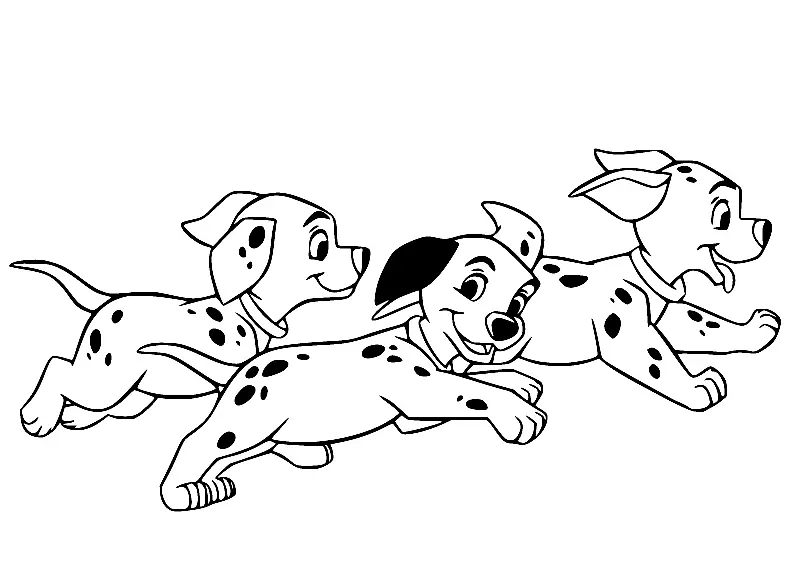 101 Dalmatians Coloring Pages 1
