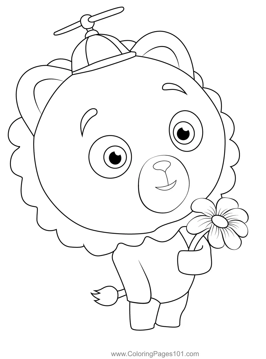 Escuadron de Numeros 123 Para Colorear