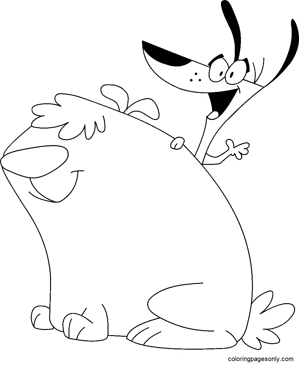 2 Stupid Dogs Coloring Pages 1
