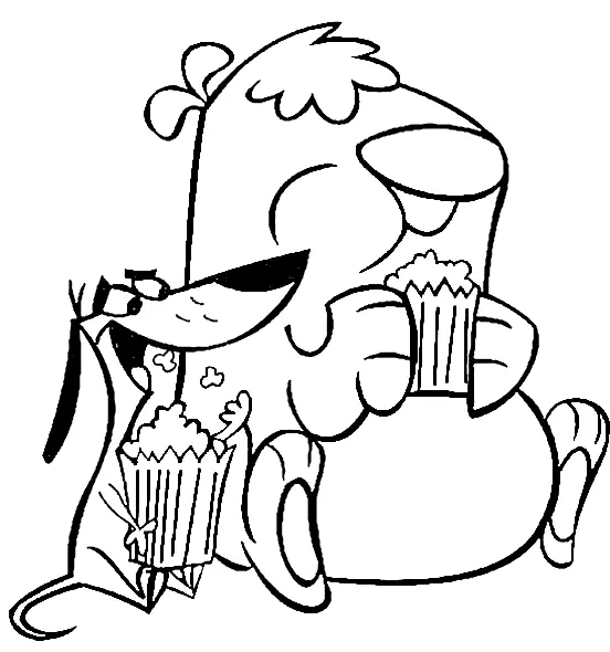 2 Stupid Dogs Coloring Pages 10
