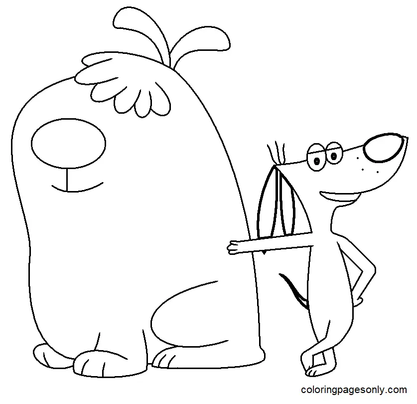 2 Stupid Dogs Coloring Pages 11