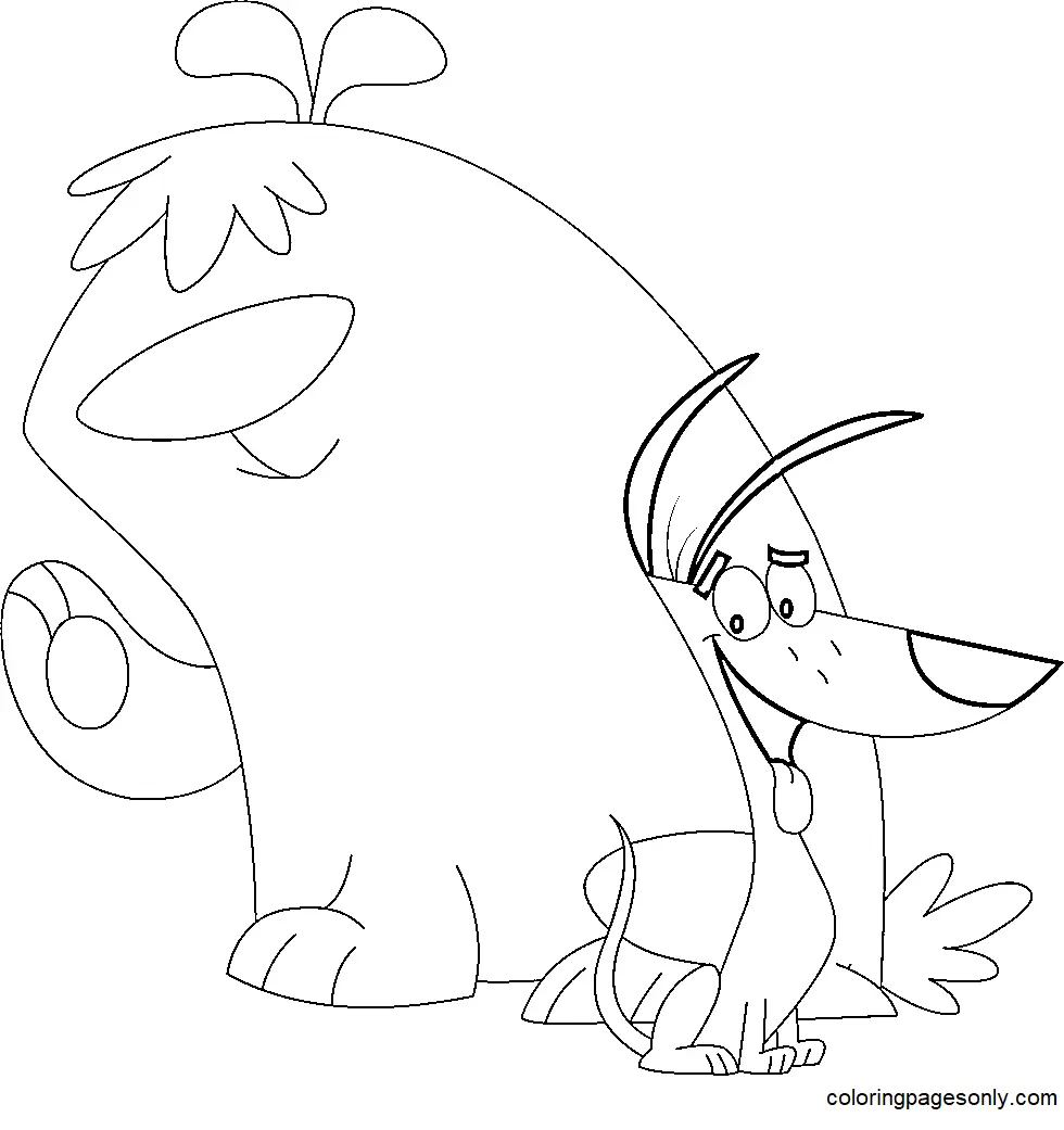 2 Stupid Dogs Coloring Pages 13