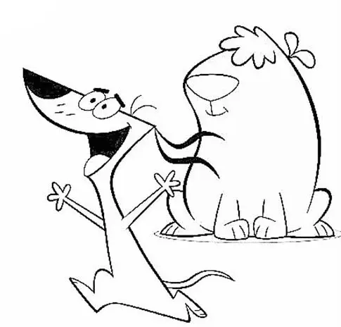 2 Stupid Dogs Coloring Pages 9