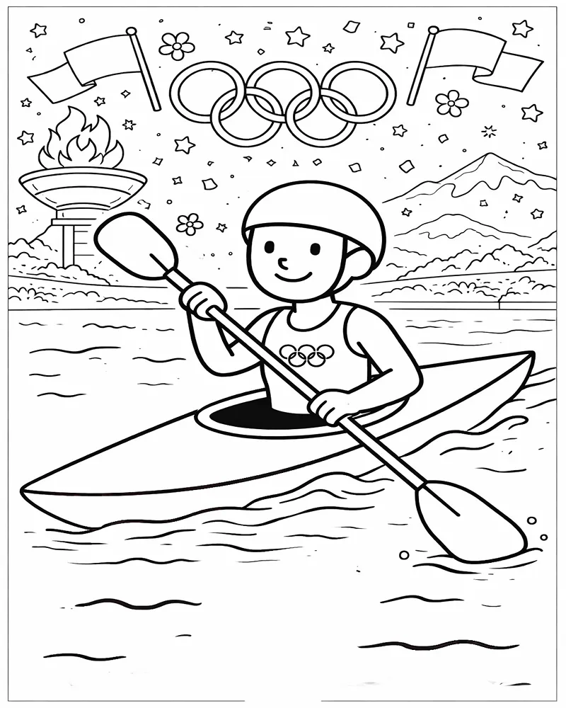 Jogos Olimpicos de Inverno de 2026 Paginas para Colorir 6