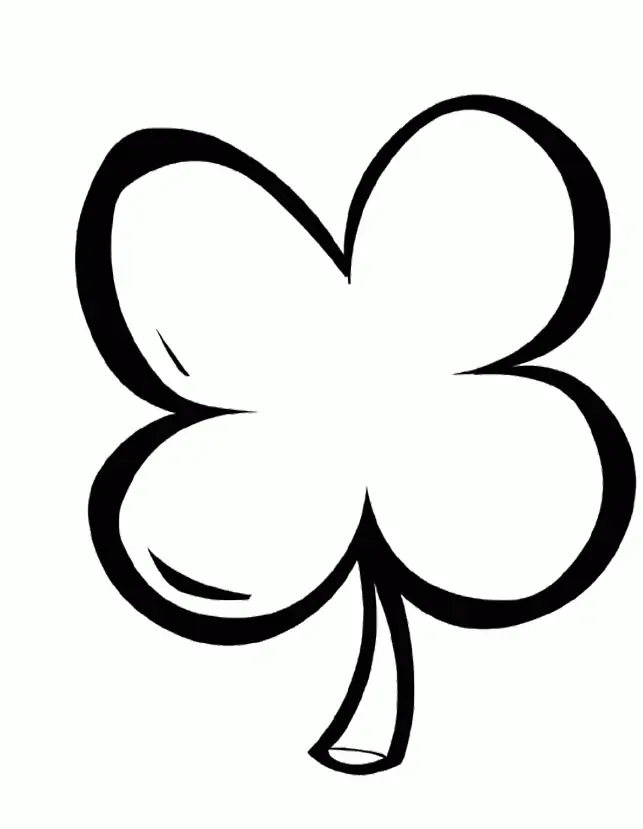 4 Leaf Clover Coloring Pages 13