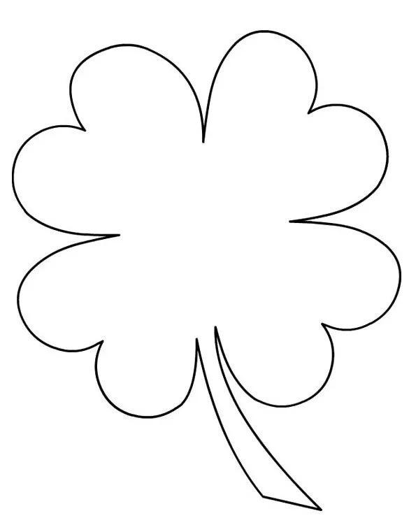 4 Leaf Clover Coloring Pages 27