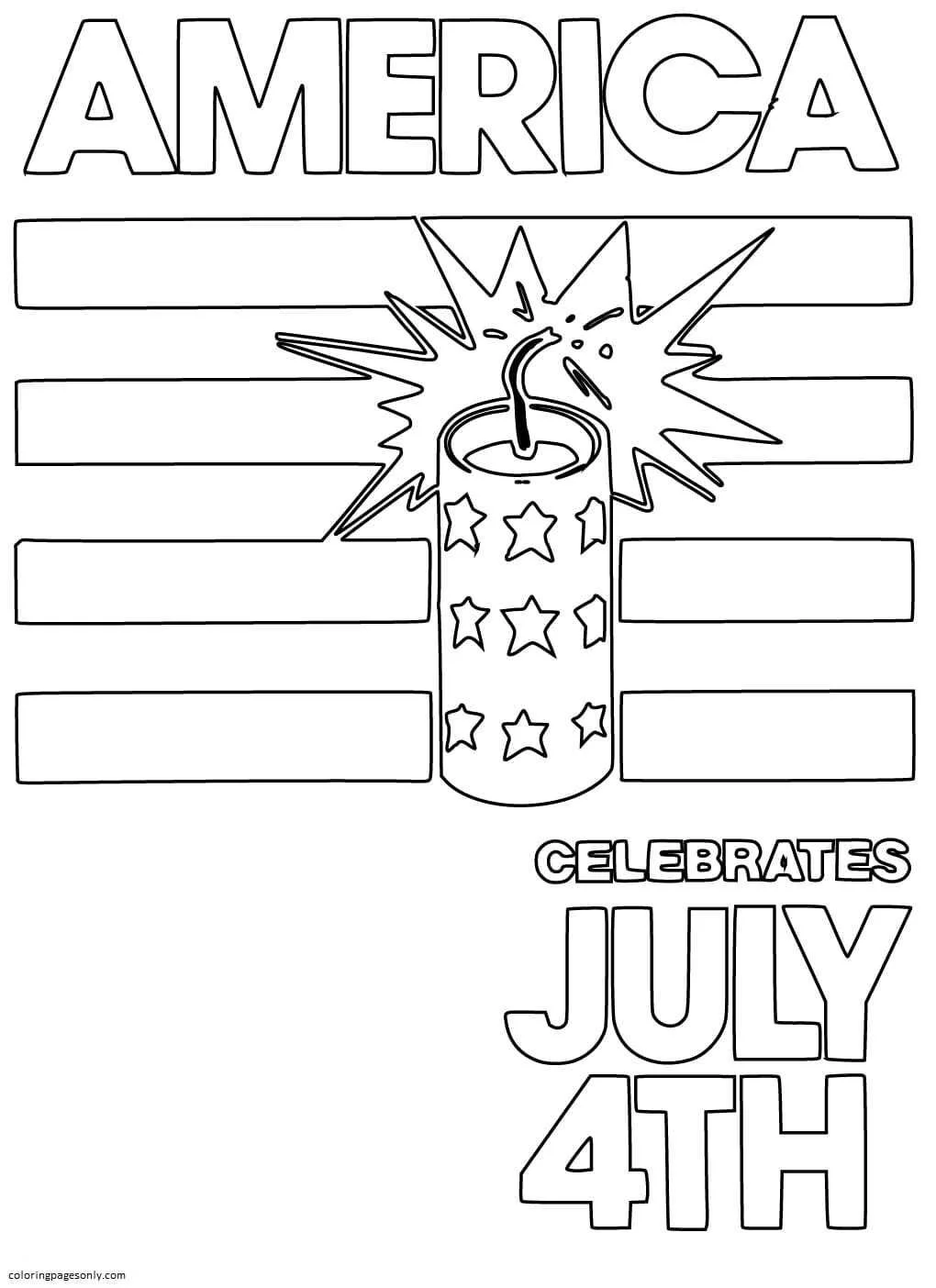 4th Of July Coloring Pages 102