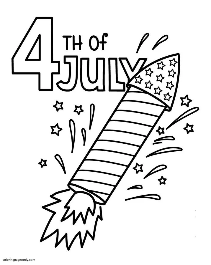 4th Of July Coloring Pages 34