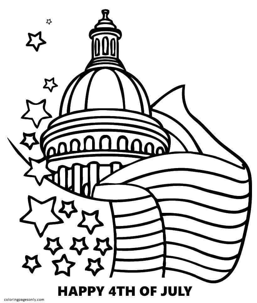 4th Of July Coloring Pages 48