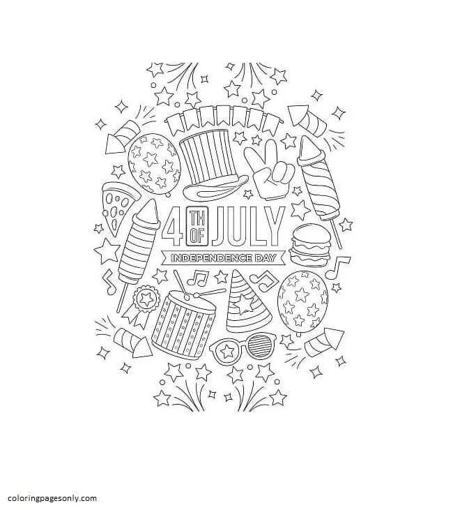 4th Of July Coloring Pages 78