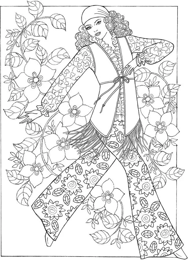 Anos 60 Para Colorir 5