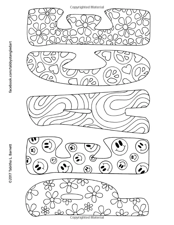 Anos 60 Para Colorir 6