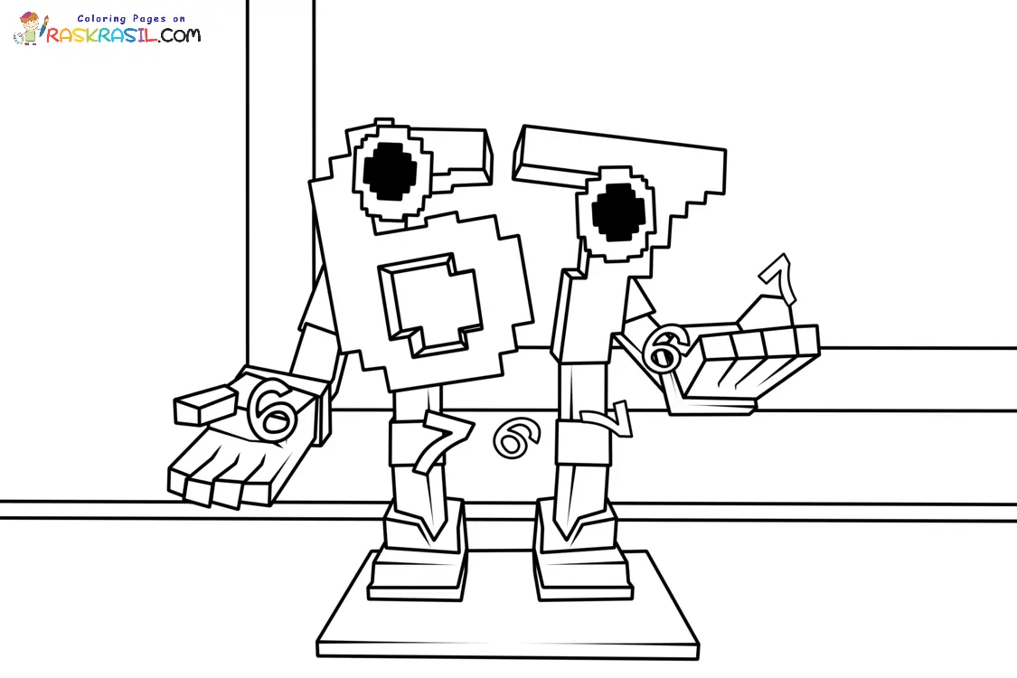 67 Brainrot Para Colorear 2