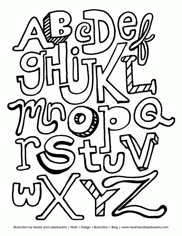 ABC Ausmalbilder 16