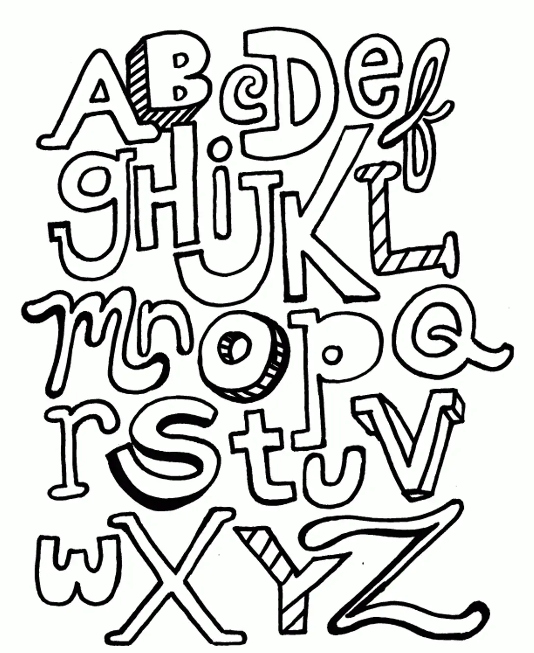 ABC Ausmalbilder 22
