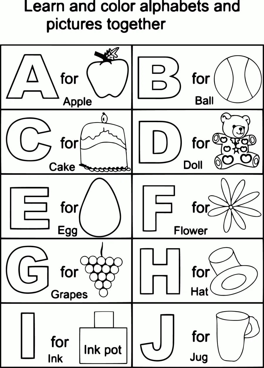 ABC Ausmalbilder 24