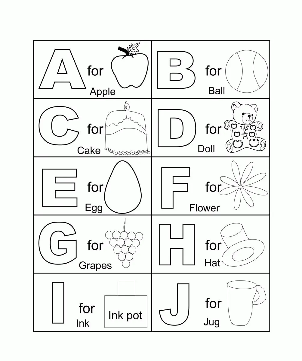 ABC Ausmalbilder 26