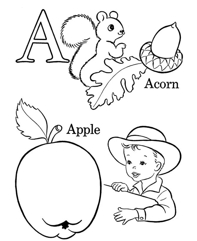 ABC Ausmalbilder 34