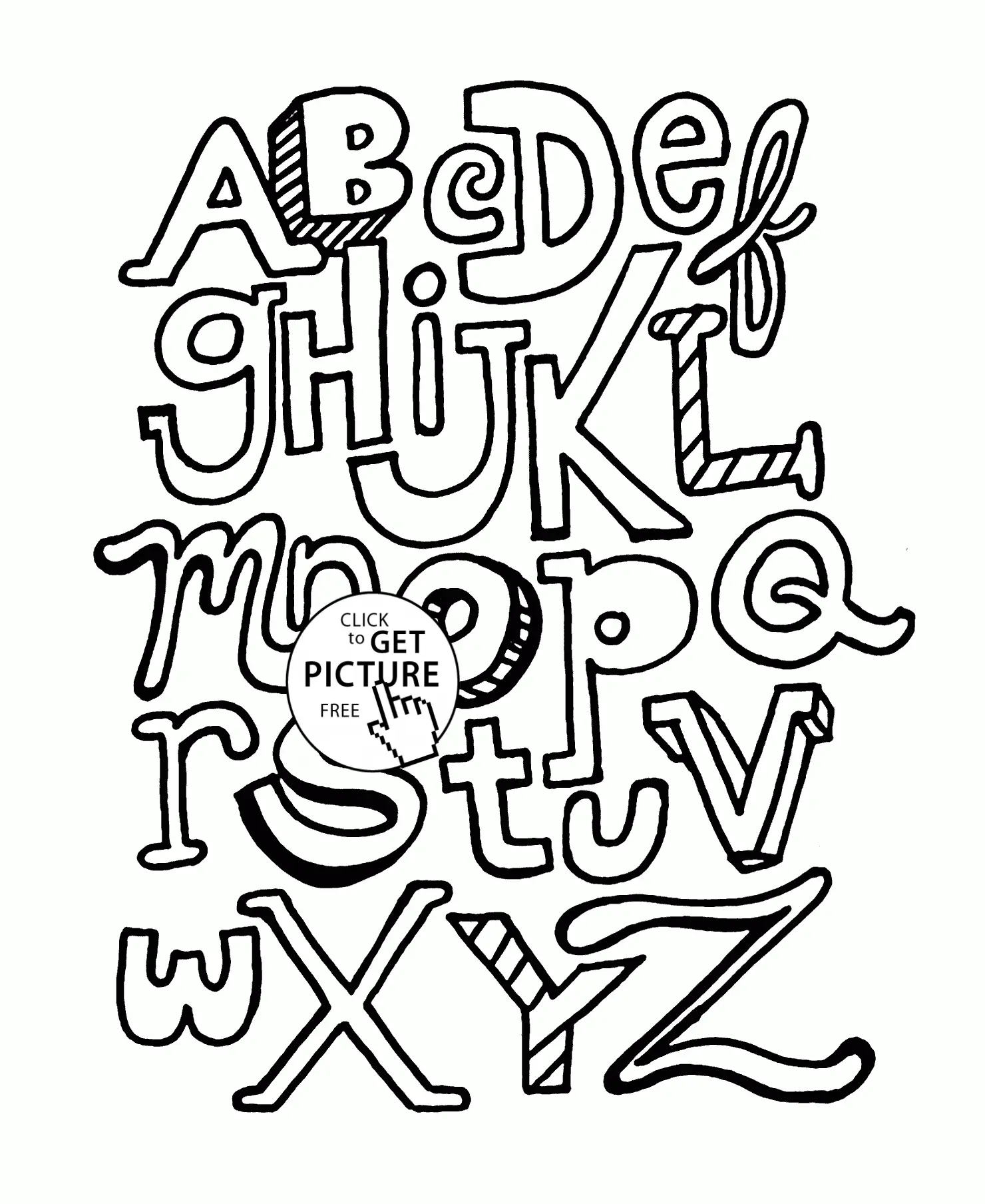 ABC Ausmalbilder 47