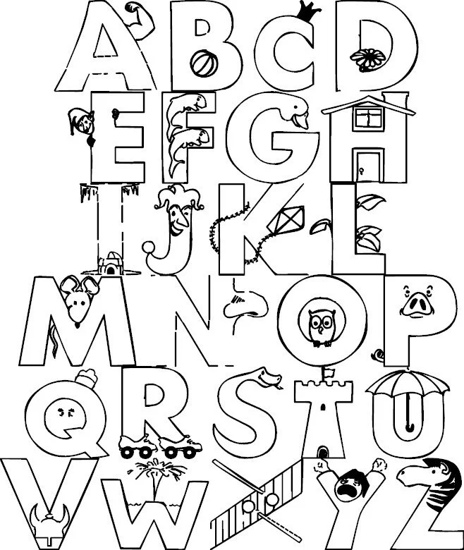 ABC Ausmalbilder 6