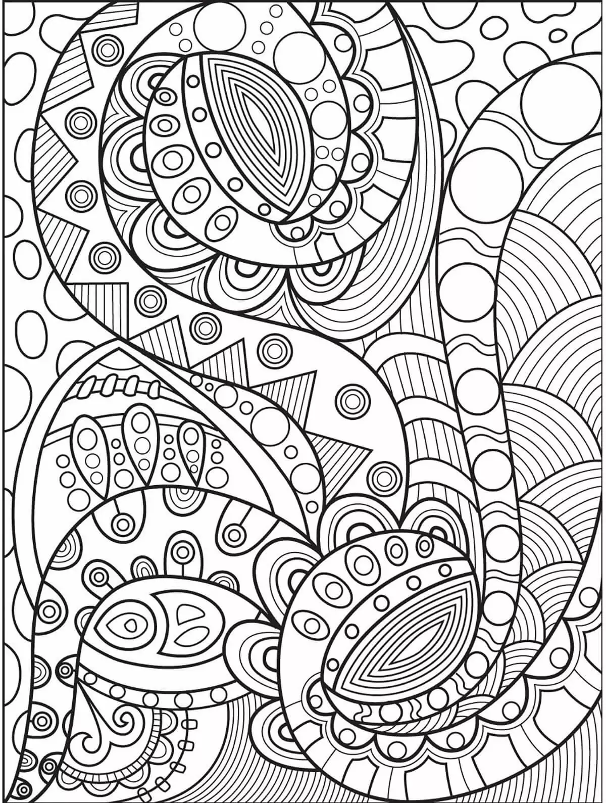 Abstrata Para Colorir 1
