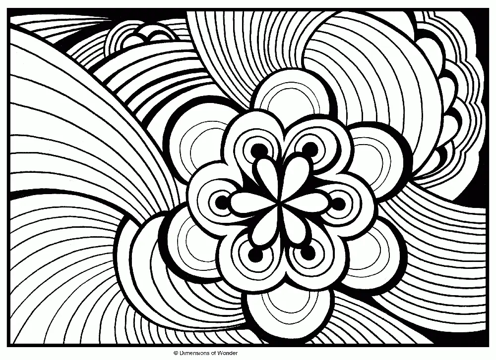 Abstrata Para Colorir 12