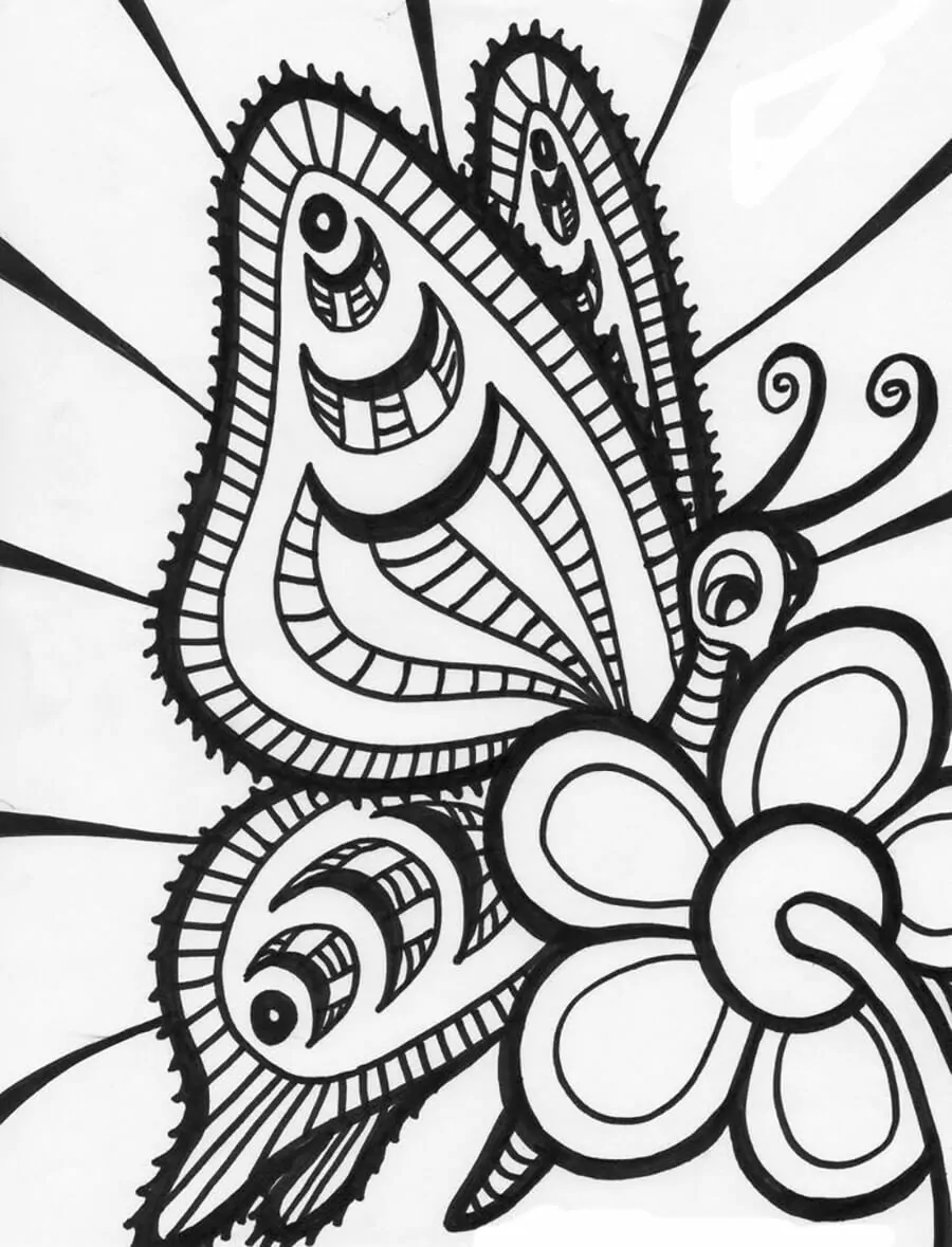 Abstrata Para Colorir 30