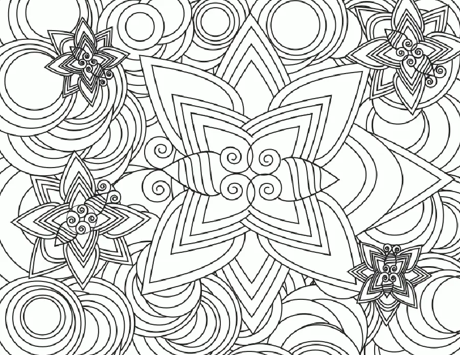 Abstrata Para Colorir 6