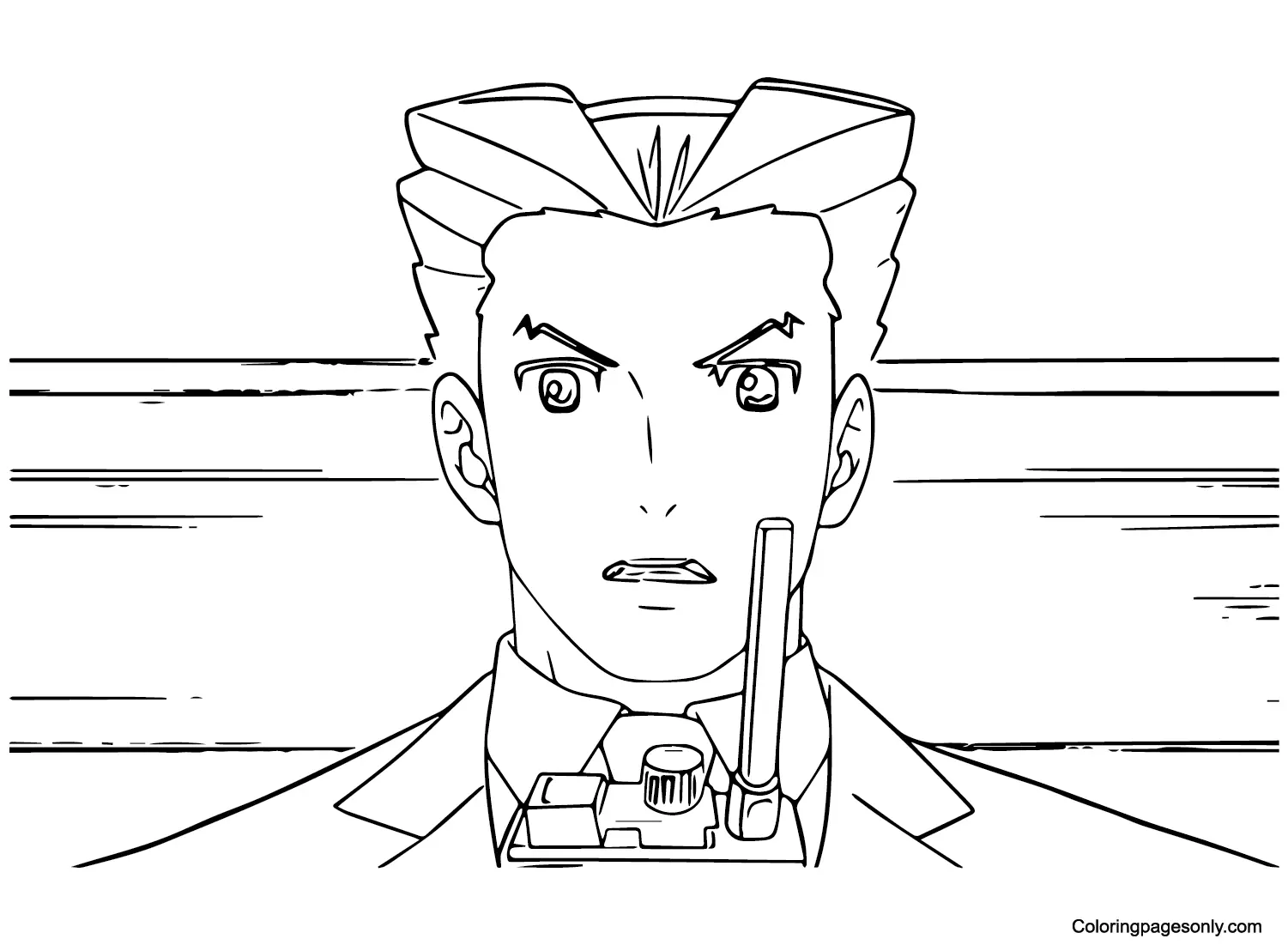 Ace Attorney Coloring Pages 2