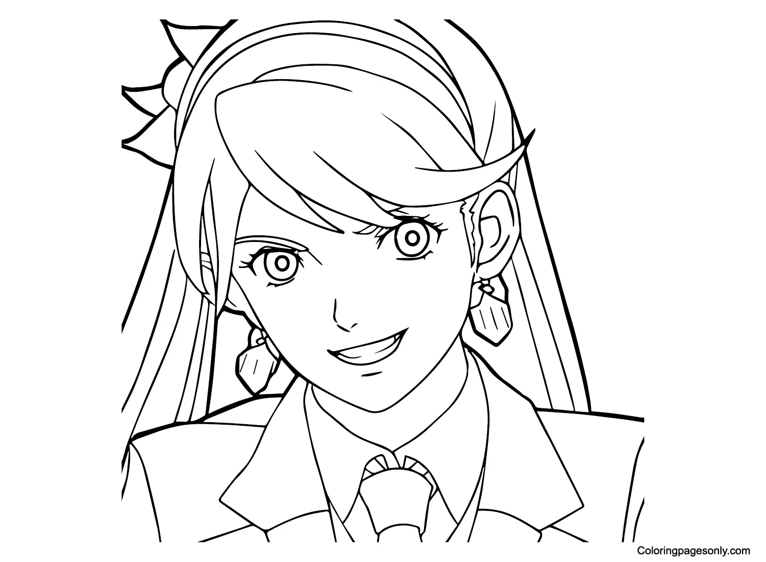 Ace Attorney Coloring Pages 23