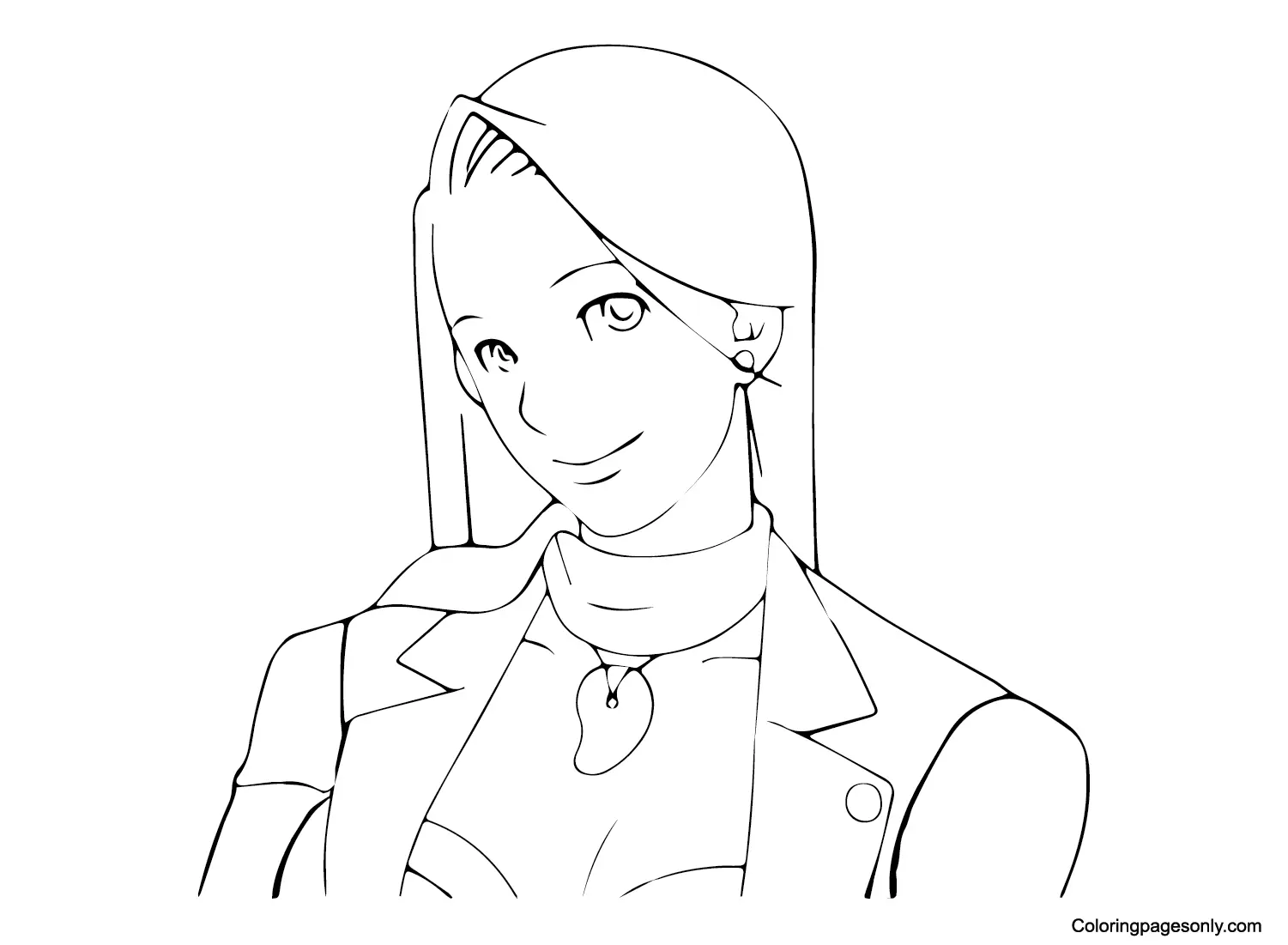 Ace Attorney Coloring Pages 6