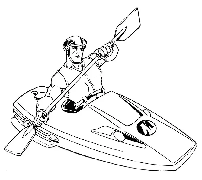Action Man Coloring Pages 13