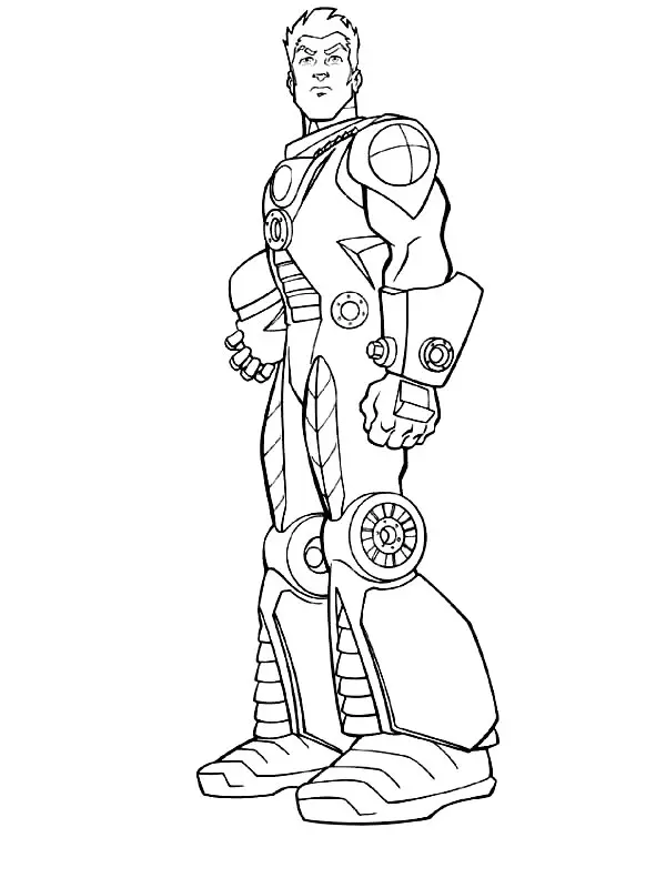 Action Man Coloring Pages 15