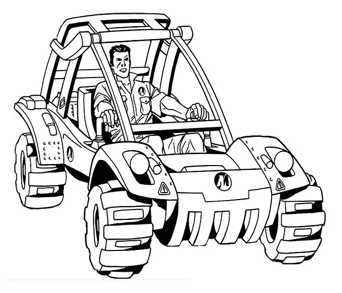 Action Man Para Colorear