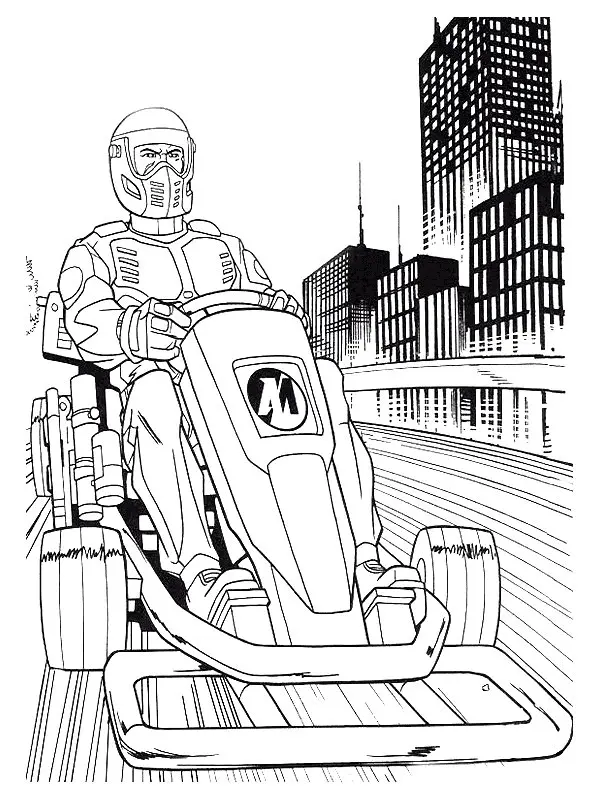 Action Man Coloring Pages 3