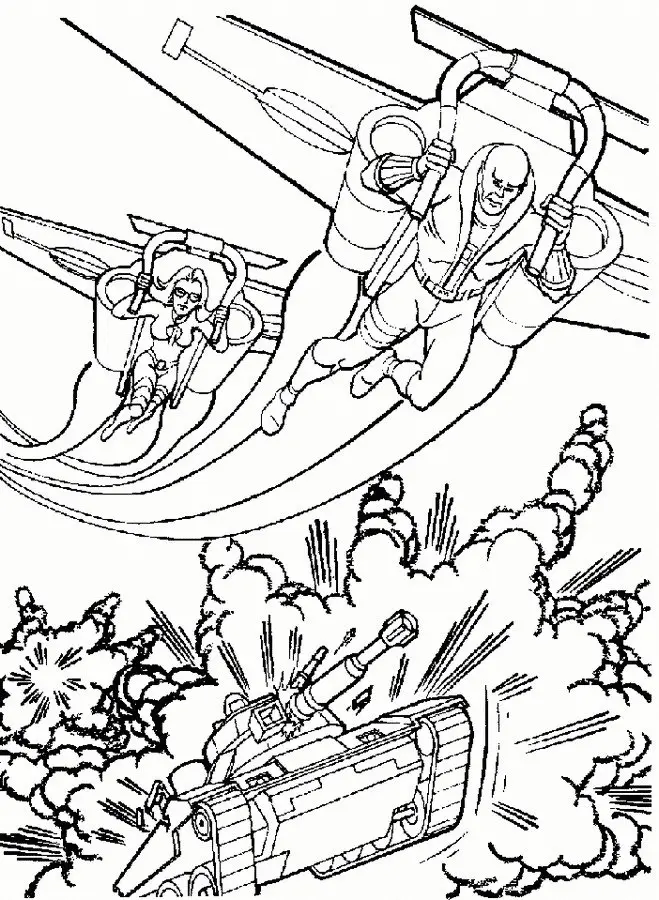 Action Man Coloring Pages 7