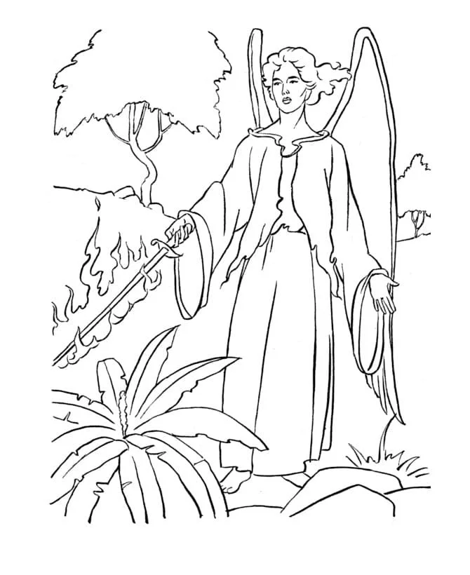 Adam and Eve Coloring Pages