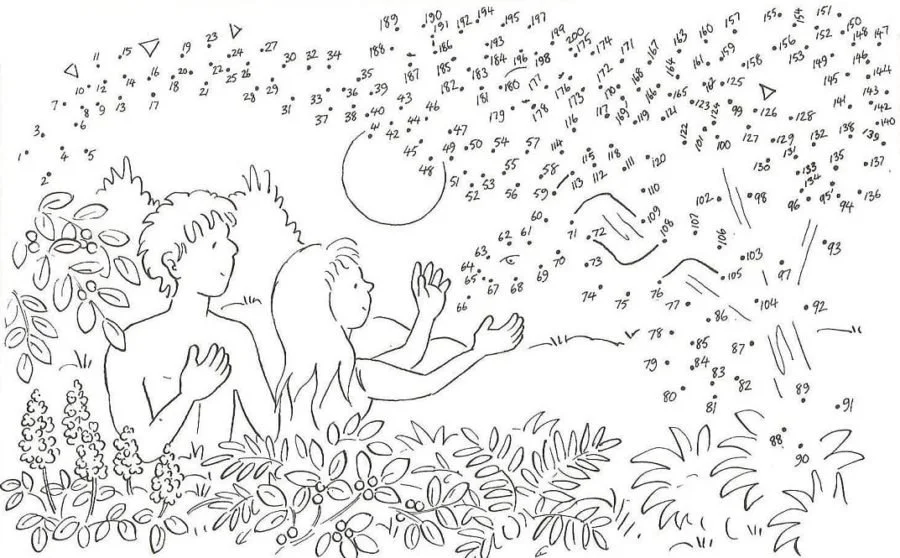 Desenhos de Adao E Eva Para Colorir 21