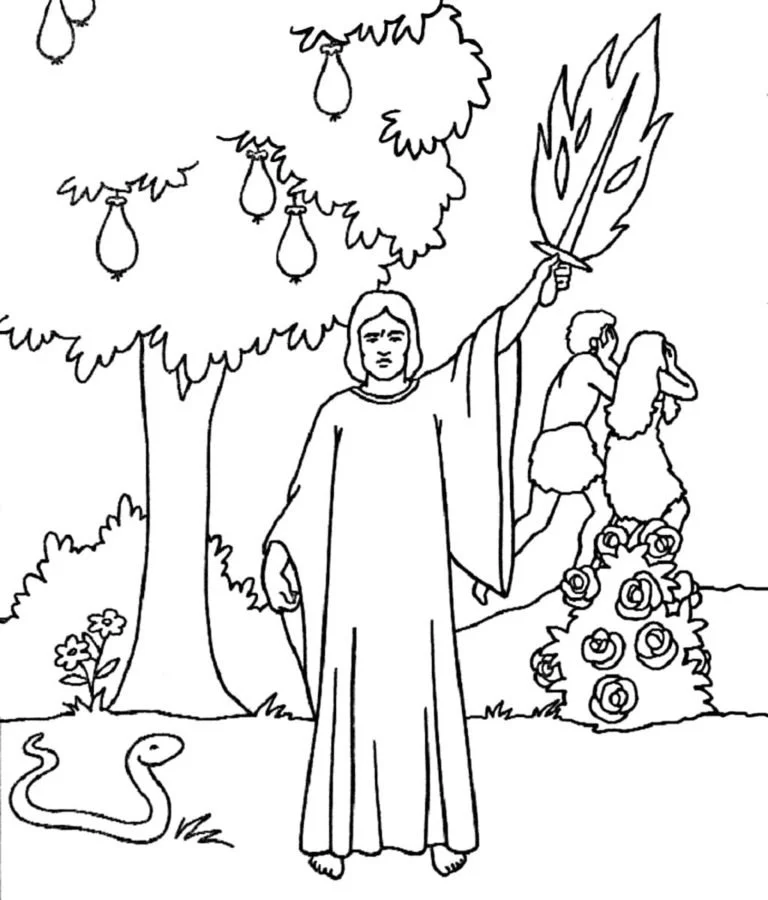Desenhos de Adao E Eva Para Colorir 40