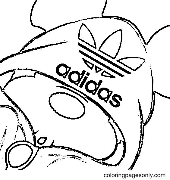 Desenhos de Adidas Para Colorir 25