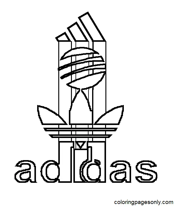 Desenhos de Adidas Para Colorir 31