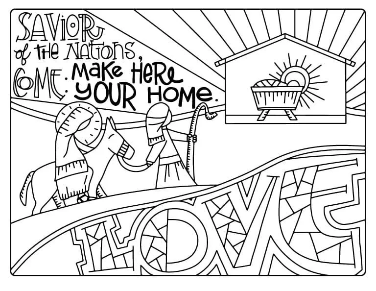 Advent Coloring Pages 48