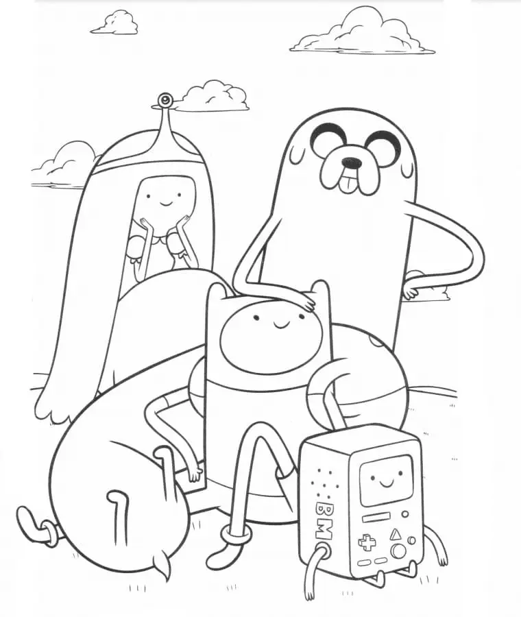 Adventure Time Ausmalbilder 2
