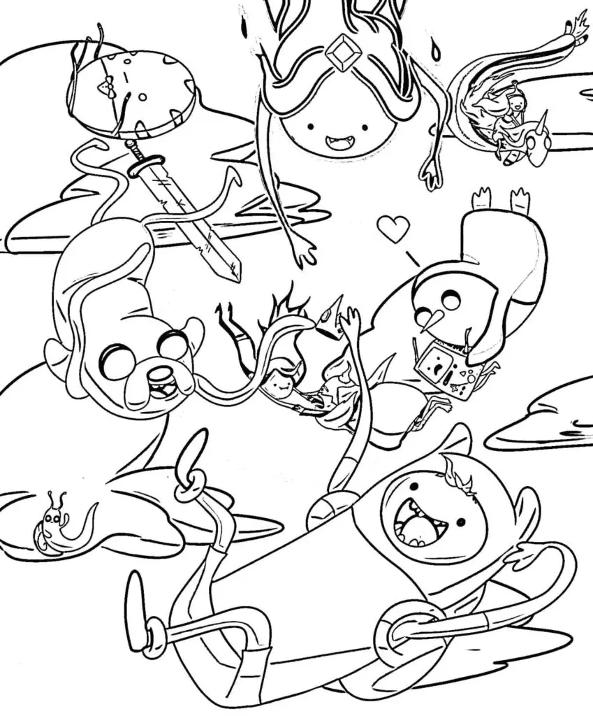 Adventure Time Ausmalbilder 32