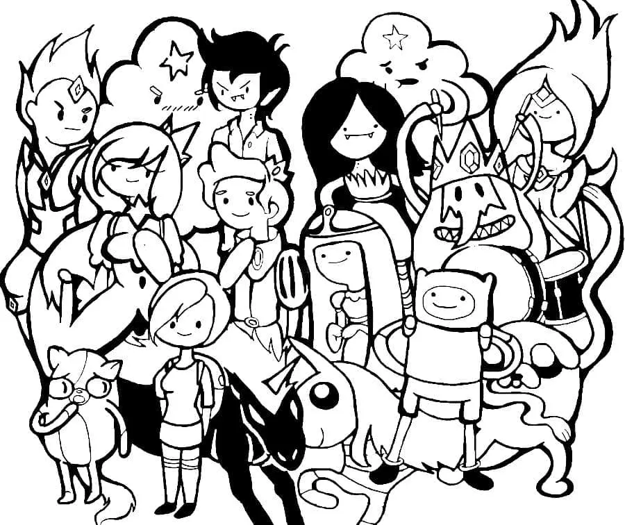 Adventure Time Ausmalbilder 4