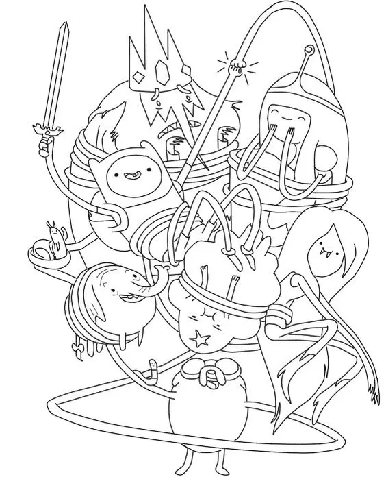 Adventure Time Ausmalbilder 6