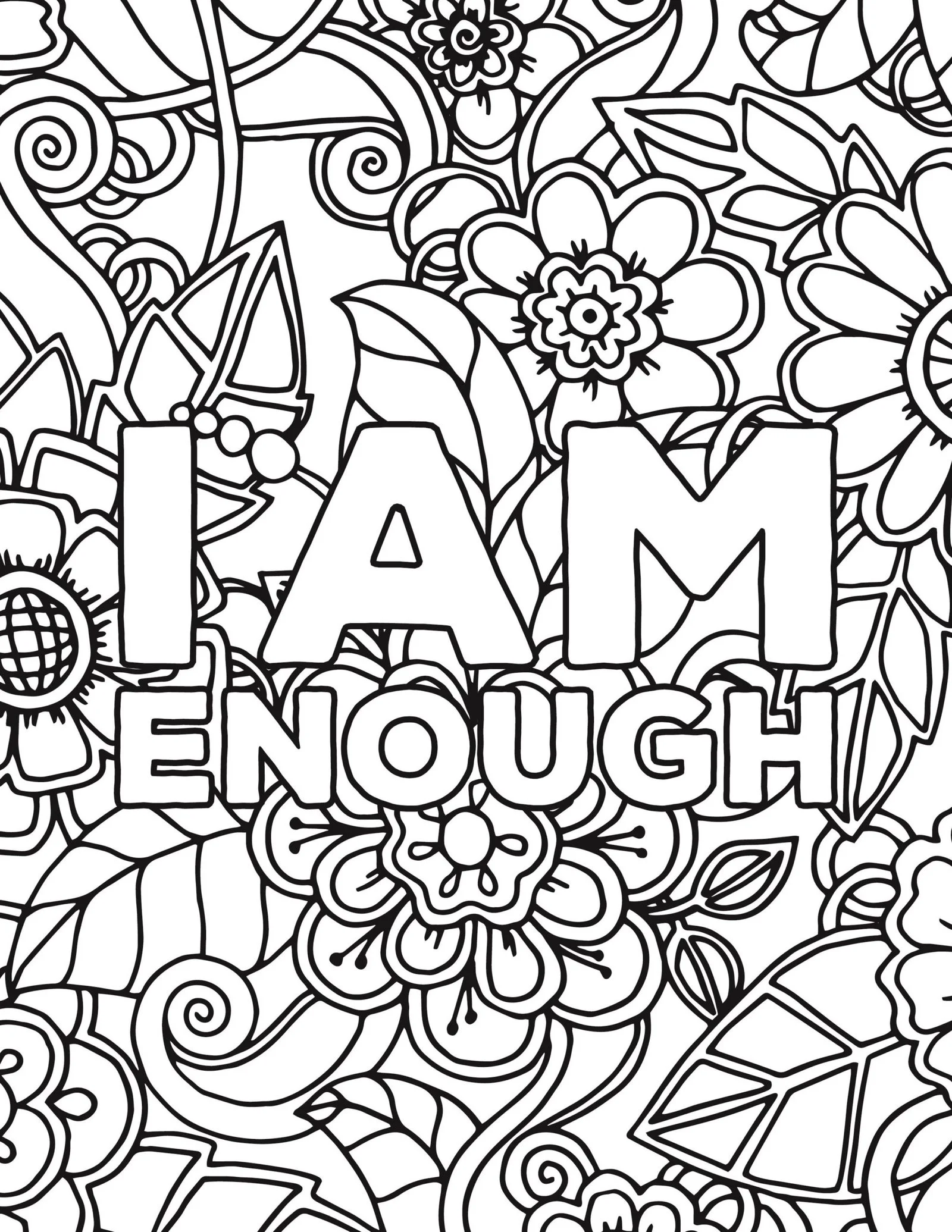 Affirmations Coloring Pages 1