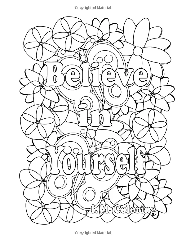Affirmations Coloring Pages 15