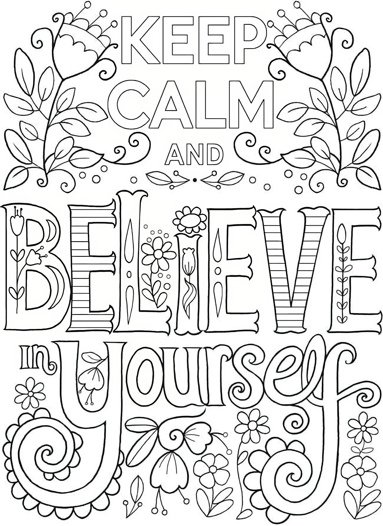 Affirmations Coloring Pages 2